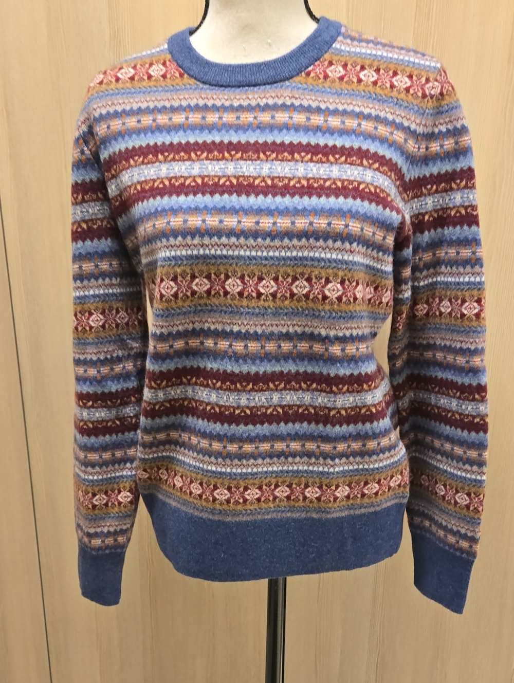 Brooks Brothers Multicolor Fair Isle Crewneck Sweater - Blue Base
